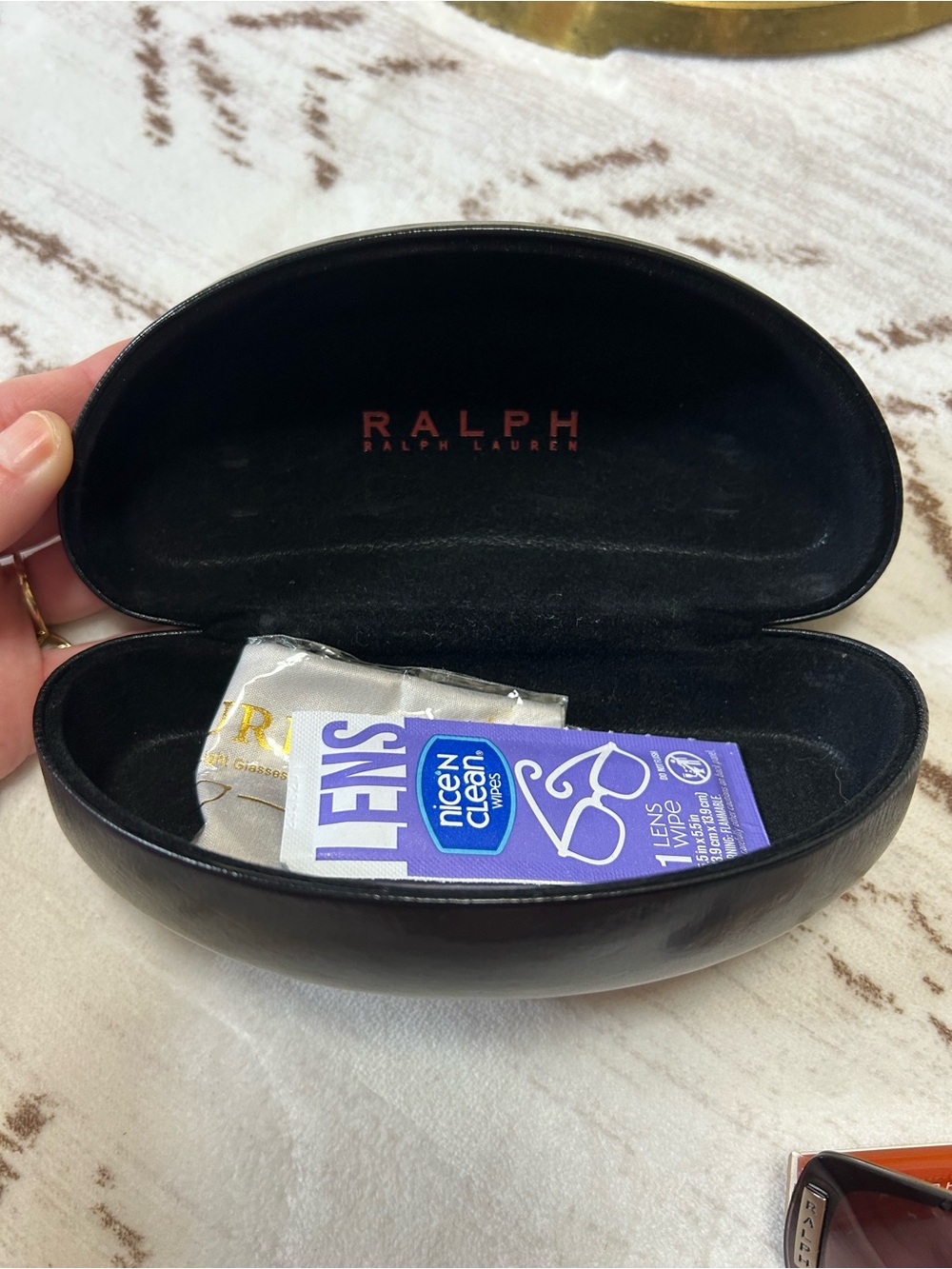 Ralph Lauren RA4009 Shield Sunglasses Brown Gradient w/ Case Quiet Luxury - Picture 14 of 14